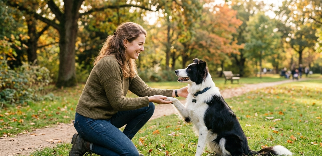 adiestramiento de border collie a los 4 meses